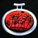 Halloween Pumpkins with Swarovski Crystals and Sterling Silver Dangle Earrings